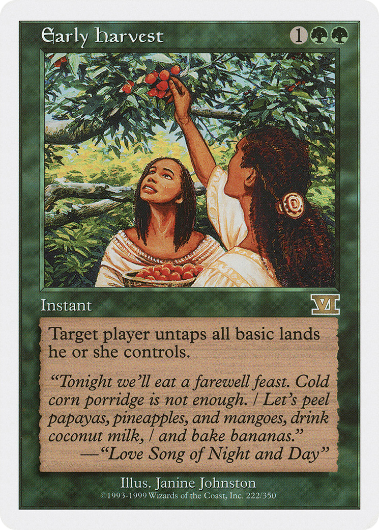 Early Harvest Card Image