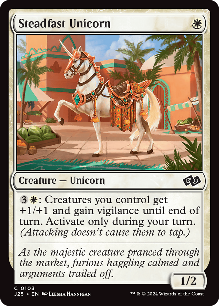 Steadfast Unicorn Card Image