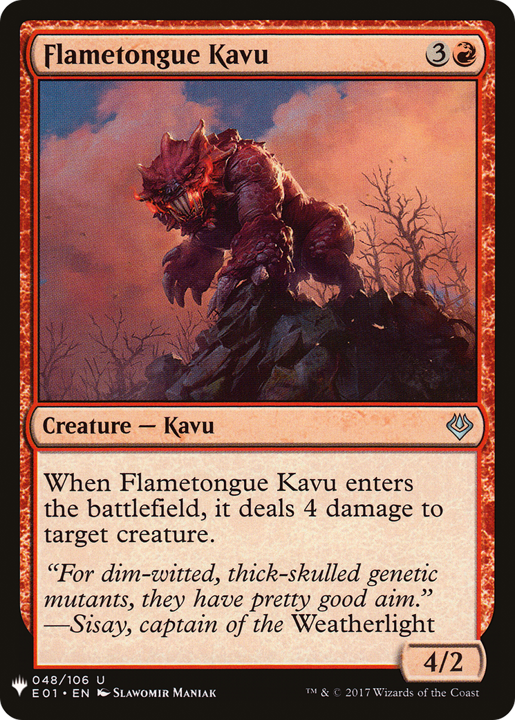 Flametongue Kavu Card Image