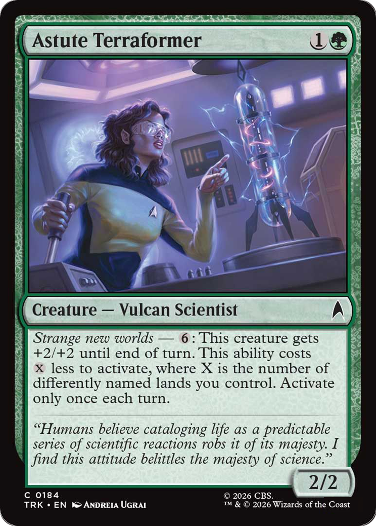 Astute Terraformer Magic: The Gathering card