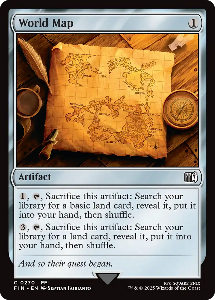 World Map Card Image