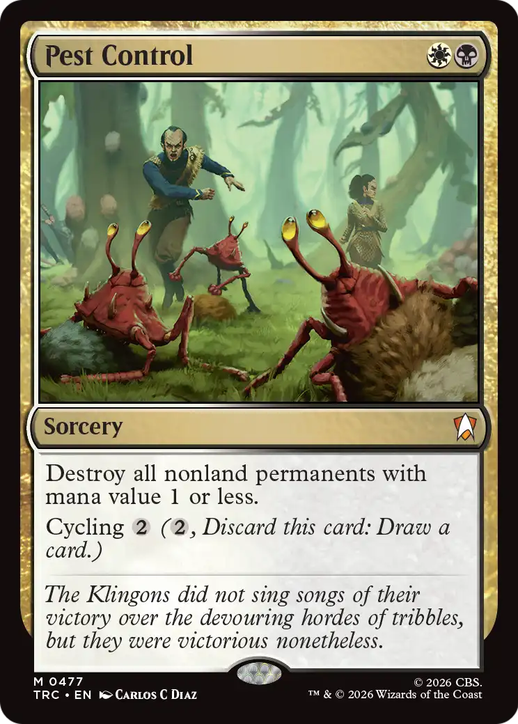 Pest Control Magic: The Gathering card