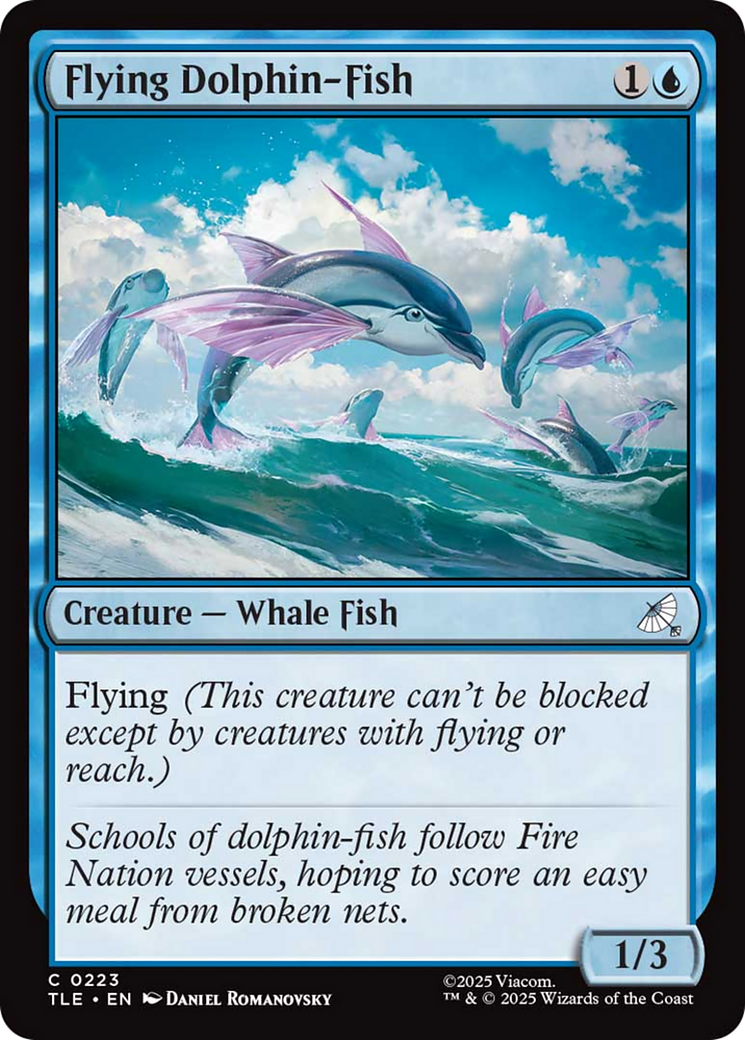 Flying Dolphin-Fish Card Image
