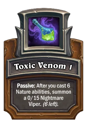 Toxic Venom 1 Card Image