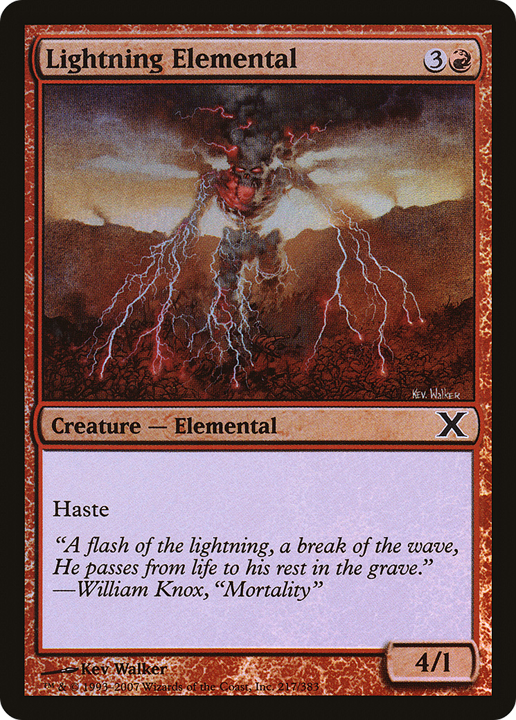 Lightning Elemental Card Image