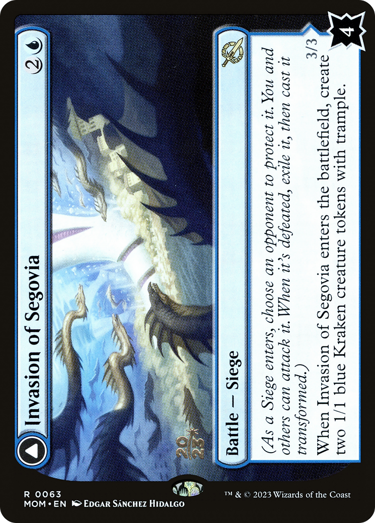 Invasion of Segovia // Caetus, Sea Tyrant of Segovia Card Image