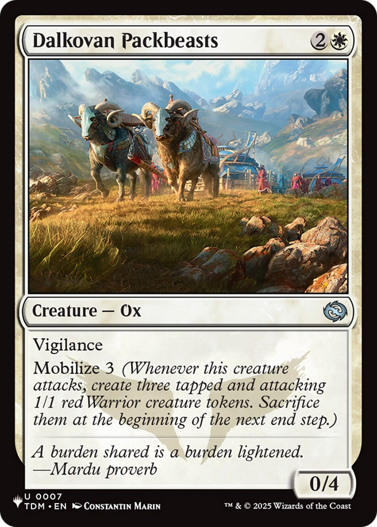 Dalkovan Packbeasts Card Image