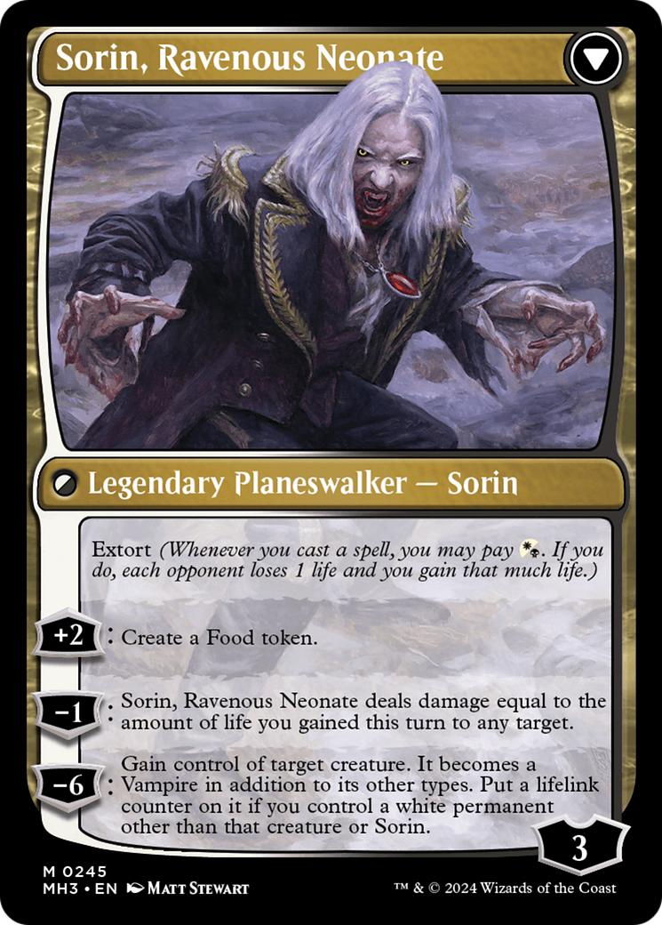 Sorin of House Markov // Sorin, Ravenous Neonate Card Image