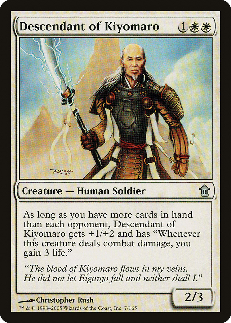 Descendant of Kiyomaro Card Image