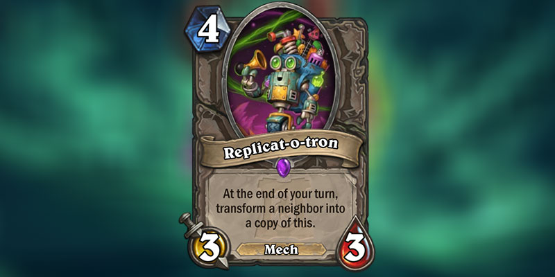 Replicat-o-tron is a new Card Revealed for Hearthstone's Ashes of Outland Expansion