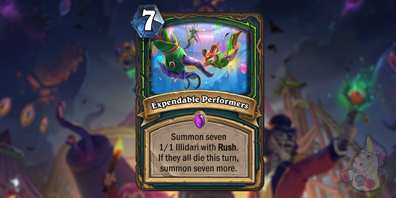 Expendable Performers is a New Demon Hunter Card Revealed for Hearthstone's Darkmoon Faire Expansion