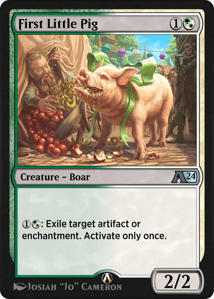 First Little Pig Card Image