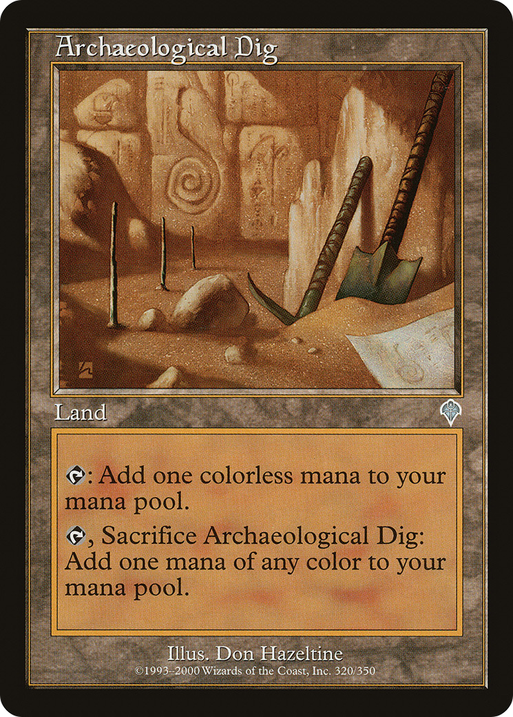 Archaeological Dig Card Image