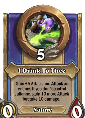 I Drink To Thee Card Image