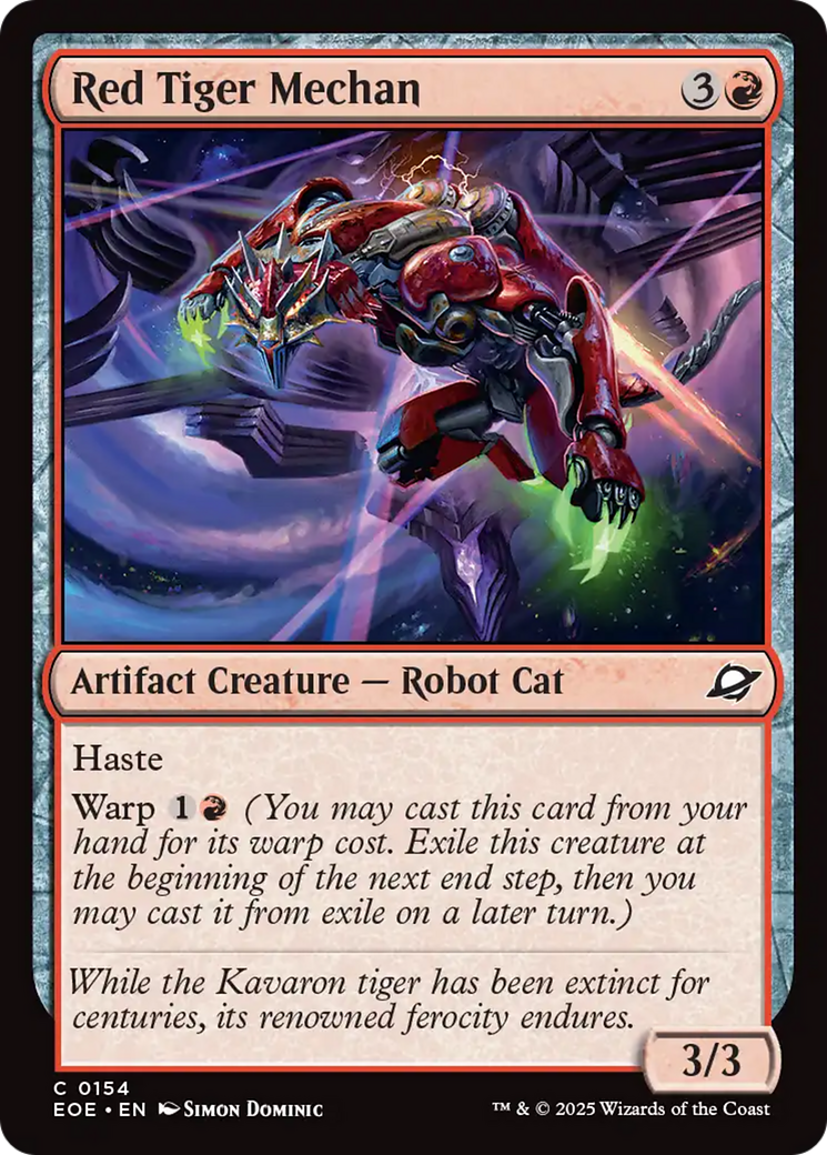 Red Tiger Mechan Card Image