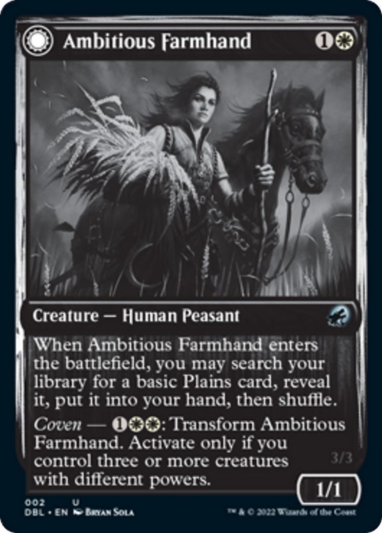 Ambitious Farmhand // Seasoned Cathar Card Image