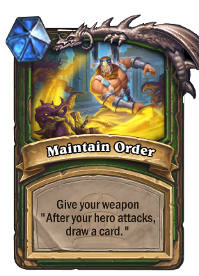 Maintain Order Card Image