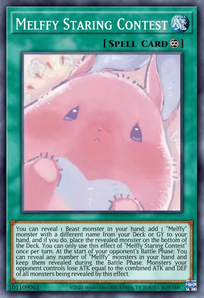 Melffy Staring Contest Yu-Gi-Oh Card, Art 2