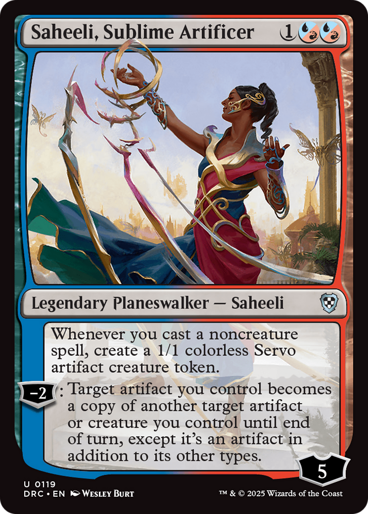 Saheeli, Sublime Artificer Card Image