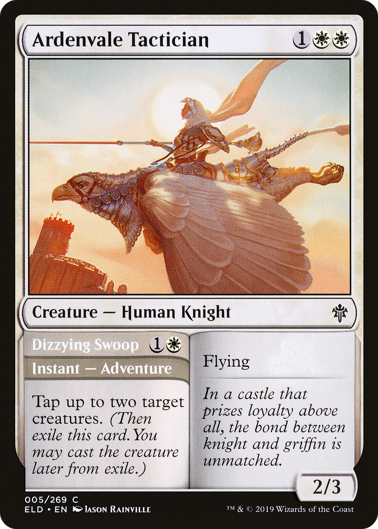 Ardenvale Tactician // Dizzying Swoop Card Image