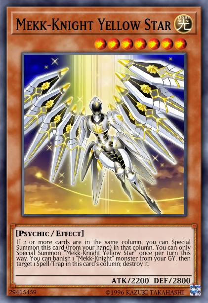 Mekk-Knight Yellow Star Card Image