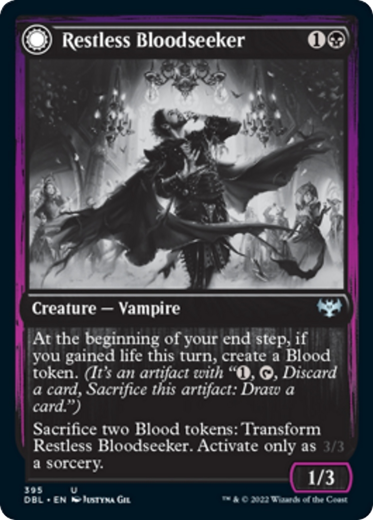 Restless Bloodseeker // Bloodsoaked Reveler Card Image