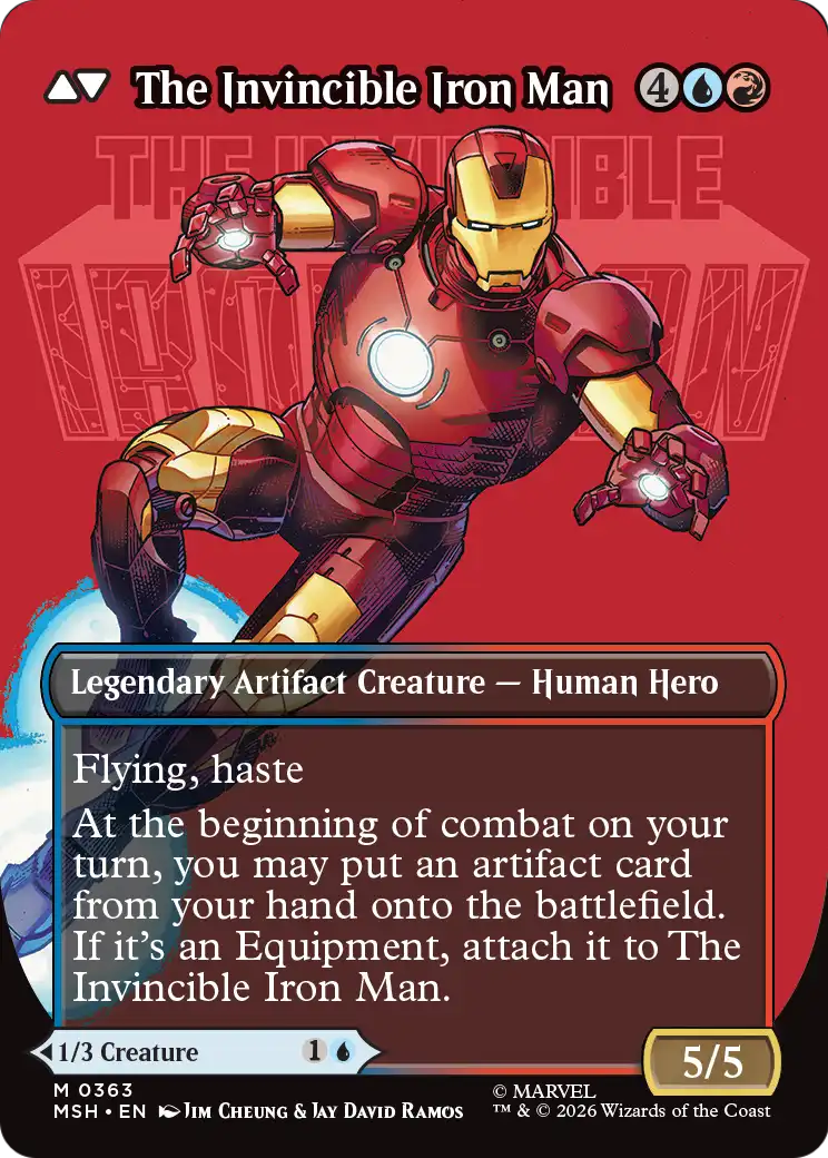 The Invincible Iron Man Magic: The Gathering card