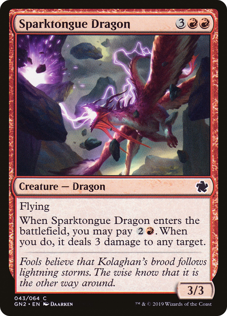 Sparktongue Dragon Card Image