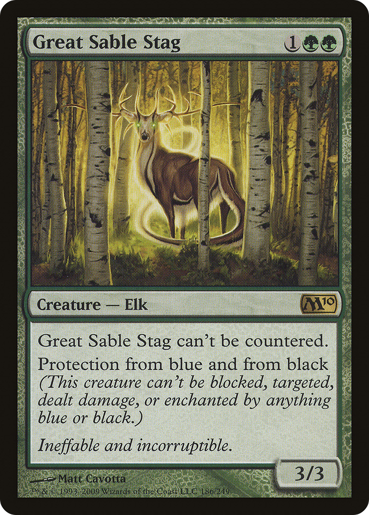 Great Sable Stag Card Image