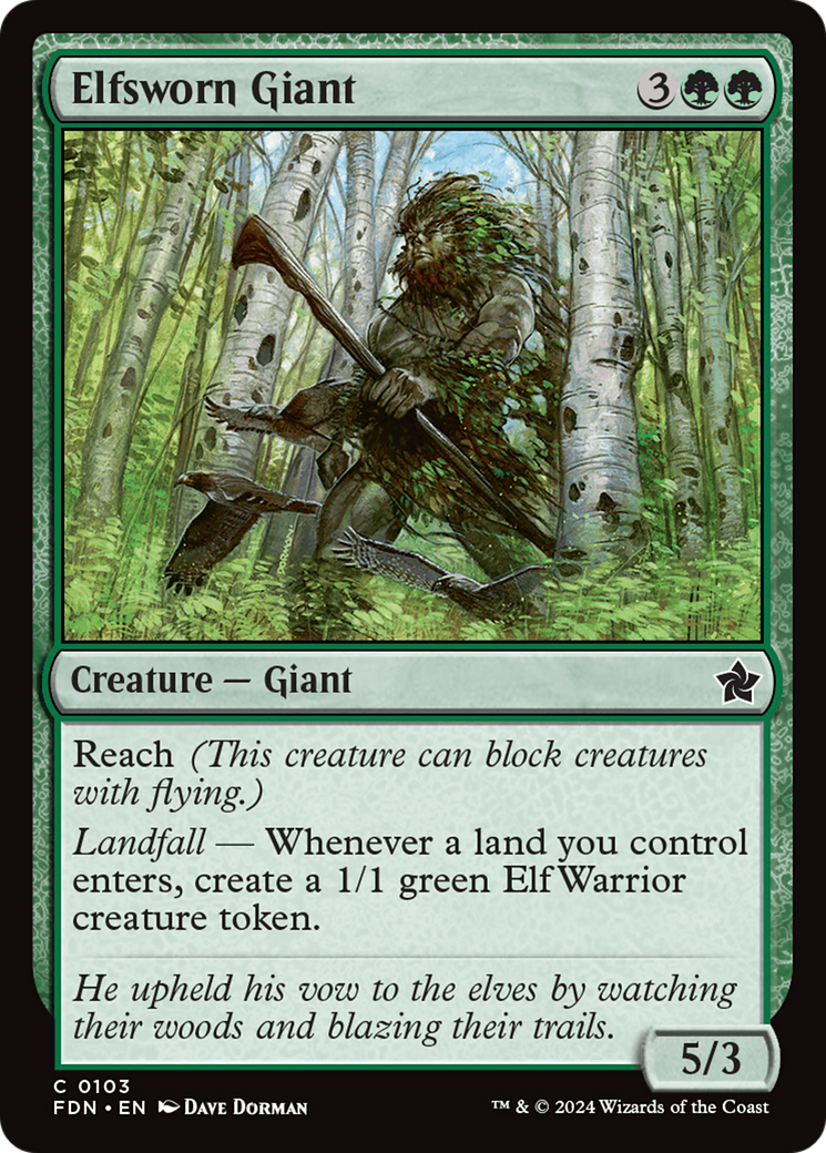 Elfsworn Giant Card Image