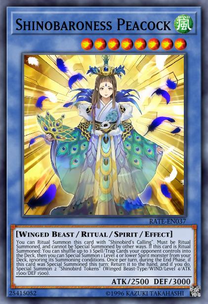 Shinobaroness Peacock Card Image