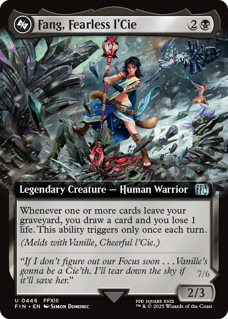 Fang, Fearless l'Cie // Ragnarok, Divine Deliverance Card Image