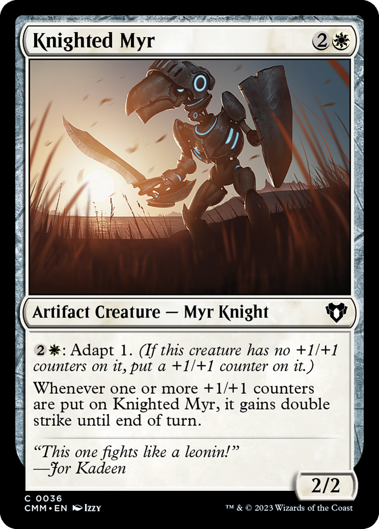 Knighted Myr Card Image
