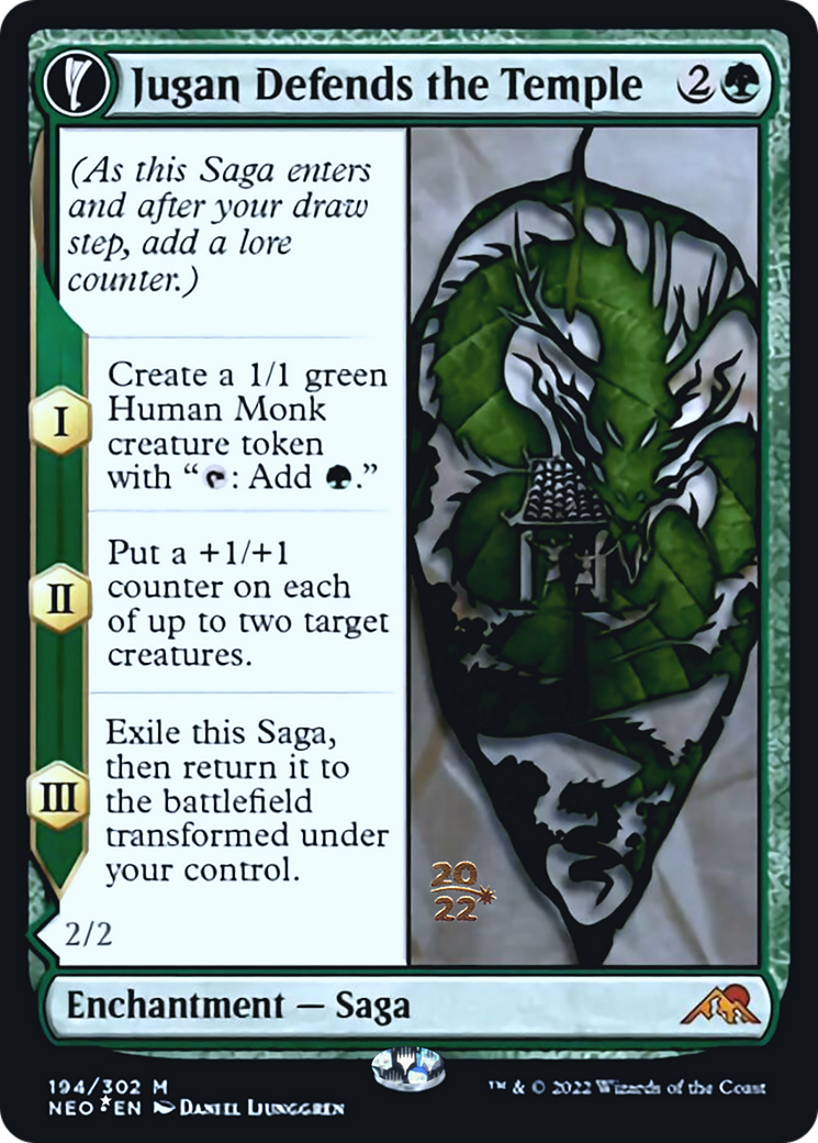 Jugan Defends the Temple // Remnant of the Rising Star Card Image