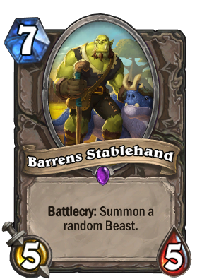Barrens Stablehand Card Image
