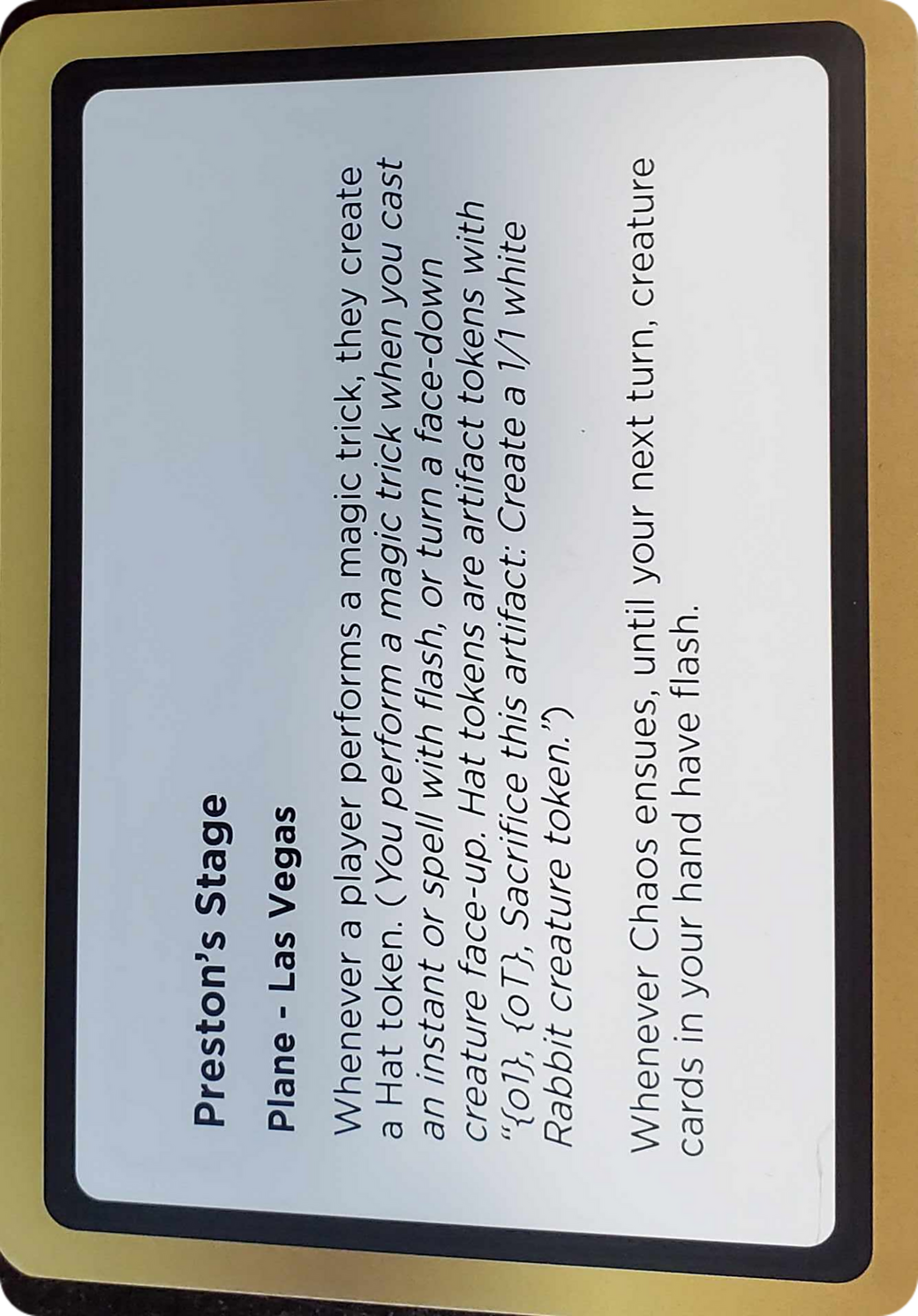 Preston's Stage Card Image