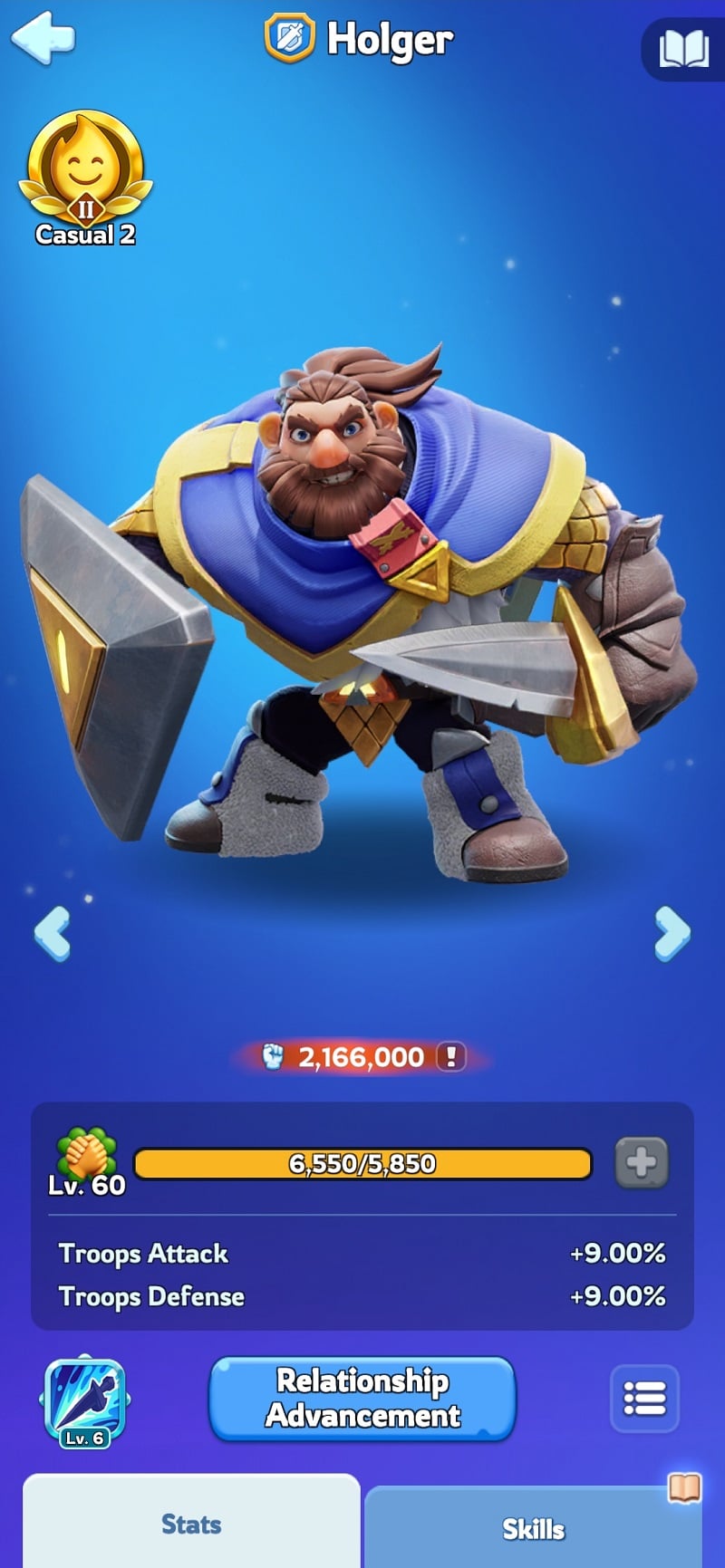 Whiteout Survival Experts - Holger, Arena Legend