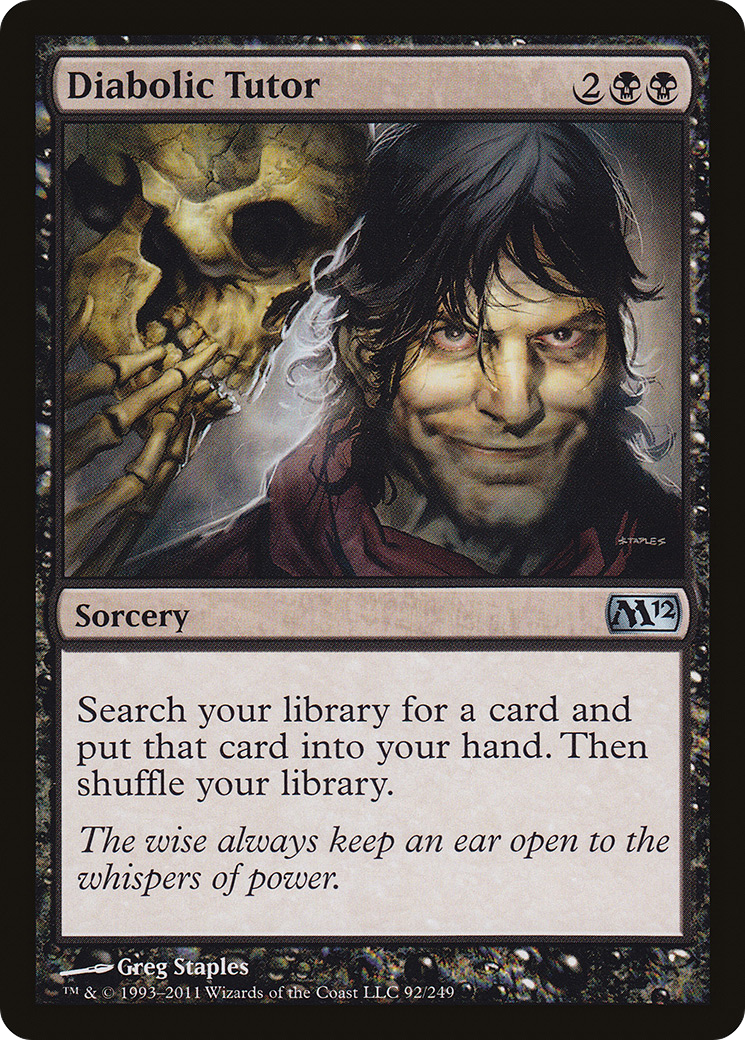 Diabolic Tutor Card Image