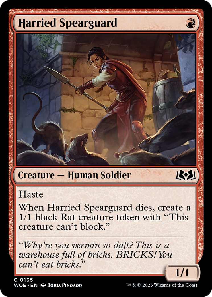 Harried Spearguard Card Image