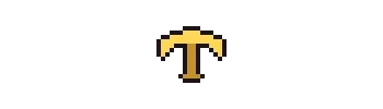Golden Pickaxe Pin