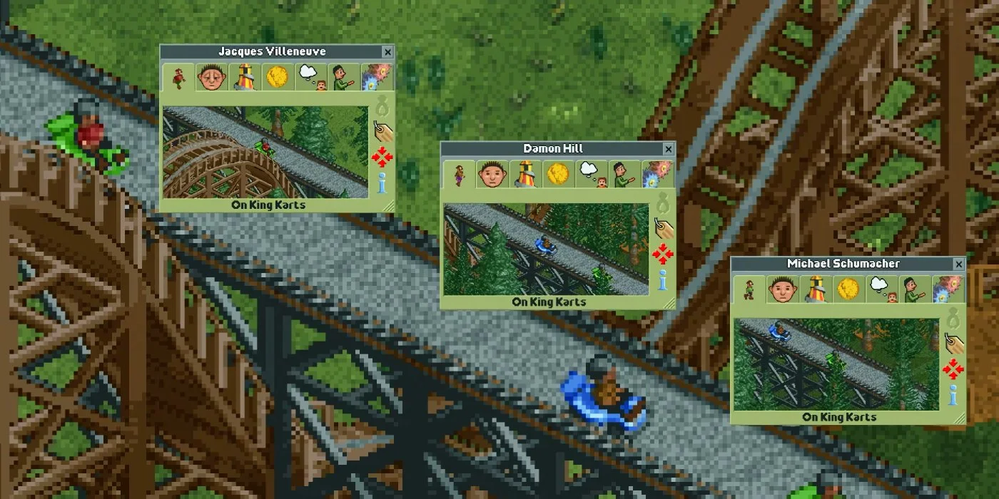 Did You Know That RollerCoaster Tycoon Has Formula 1 Easter Eggs?