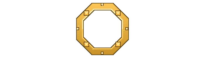Avatar Border: Pixel Rim Gold