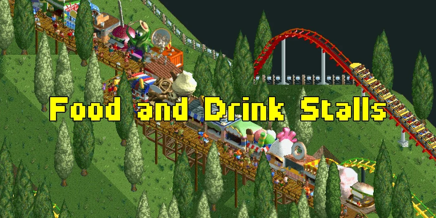 Guide to Food and Drink Stalls in RollerCoaster Tycoon 1 and 2