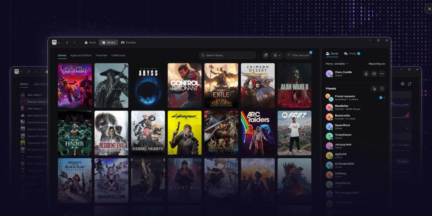 New Epic Games Launcher Available in Preview - Faster Load Times, Linux Support, and More