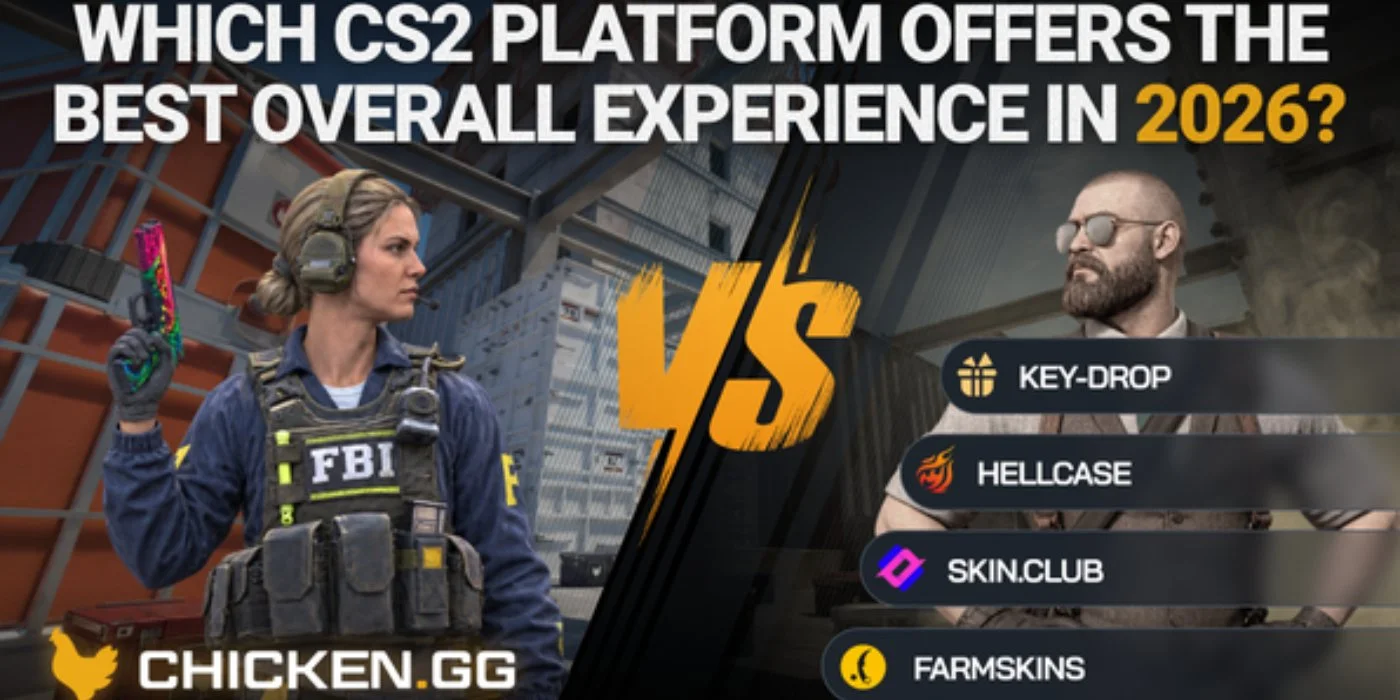 Chicken.GG vs Key-Drop, Hellcase, Skin.Club and Farmskins: 2026 CS2 Case Opening Showdown