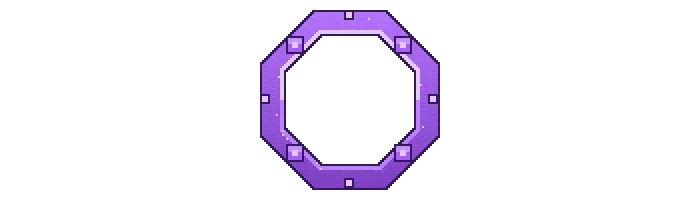 Avatar Border: Pixel Rim Amethyst