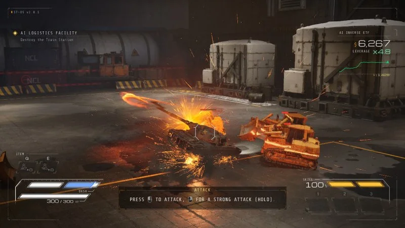 SLAM TANK combat